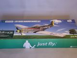 the box is empty and ready to be used as a prop plane