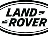 the land rover logo is shown on a white background