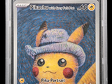 an image of a pokemon trading card with a pikachu in a hat