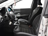 the interior of a car with black leather seats and a steering wheel