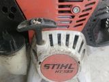 an image of a stihl blower in a garage