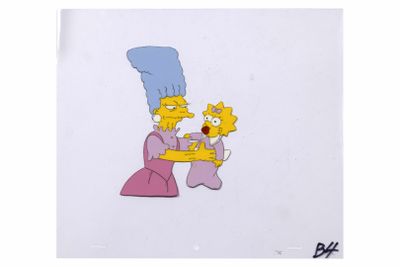 Cél de production d'animation représentant la famille Simpson, tiré de la série « Les Simpson »