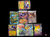 many different types of pokemon cards on a black background