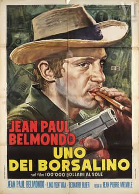 an old movie poster of a man with a gun in his hand