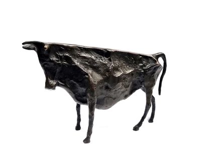 Pablo P. (d’après) : Sujet en bronze à patine noire Edition …