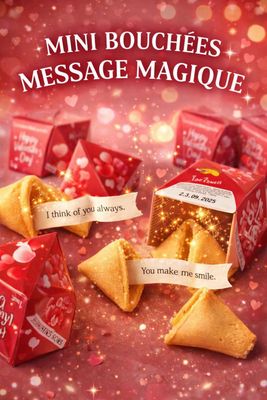 Lot de 620 bouchées messages DDM passées