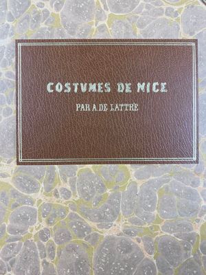 LATTRE (Adolphe de) Costumes de Nice dessinés d'après nature