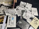 a lot of cards and postcards on a table