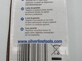 the back of a box of silverline toothbrushes on a white surface