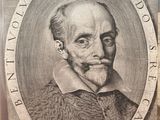 an old engraved portrait of a man with a beard and a collar
