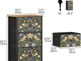 Les dimensions de la commode sont indiquées avec les mesures correspondantes
