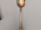 a spoon that is sitting on a table