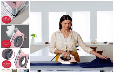 SINGER Steam Craft Fer à repasser vapeur 2600 W rose-gris, s… - Photo 1