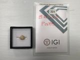 une photo d'une bague dans une boîte, avec une étiquette de prix