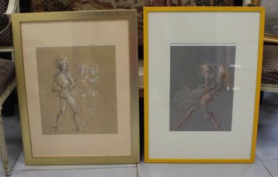 Leonor FINI 1907-1996, d'après 2 tirages offset "Casanova le…