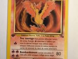 a close up of a pokemon card on a table