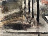 a picture of a painting of a city street