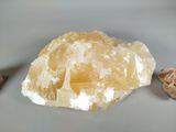 a small piece of rock with some nuts on it