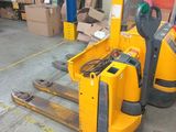 a forklift with a fork on it in a warehouse
