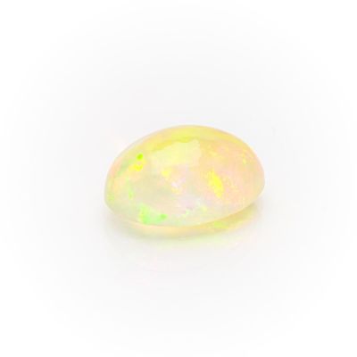 a white oplite stone on a white background