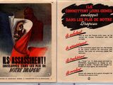french propaganda of a woman sleeping in bed with a red blanket