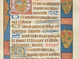 an image of a page from a medieval manuscript with an image of a cross on it