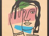 une image représentant un tableau où l'on voit une femme portant sa main à son visage