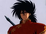 une image représentant un personnage d'anime tenant une épée à la main