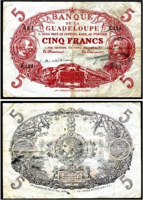 deux types différents de monnaie française, l'un étant rouge et l'autre blanc