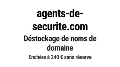 Nom de domaine agents-de-securite.