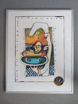 Lithographie couleurs, inscrite Jan Lagrouw, Fair culinair 9…
