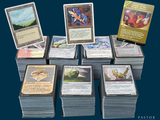 a lot of cards that are stacked on top of each other