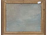 a painting of a wooden frame on a white background