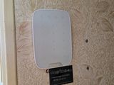 a picture of a door with a sign on it
