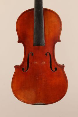 an old violin with a bow on a white background