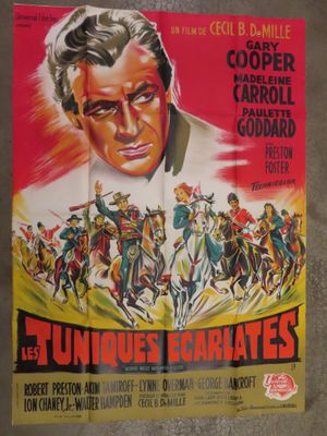 an old movie poster of a man on a horse with other men