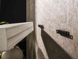 a picture of a bathroom with a sink and a mirror