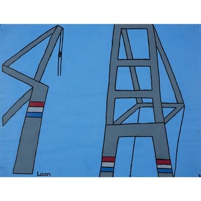une image représentant un dessin d'une échelle et d'une échelle