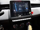 a car dashboard with a gps device in it