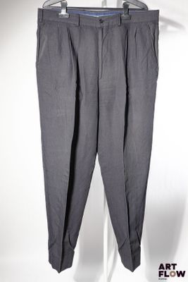 GIANFRANCO FERRÉ - Pantalon noir, surment mélange de lin et/…