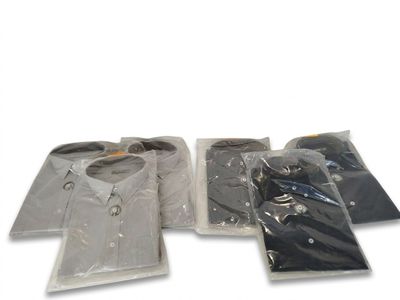 Lot de 6 - CUSTER HOMME - Chemises manches longues - Repassa…