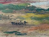 a picture of a painting with a name written on it