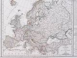 an old map of europe with the borders of europe and the middle east