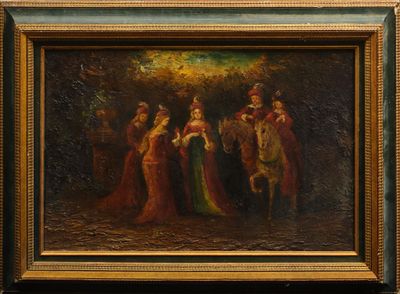 Dans le goût d'Adolphe MONTICELLI (1824-1886) - Photo 1