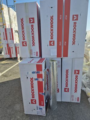 Lot d'environ 158ml de rouleau isolant alu Marque : Rockwool…