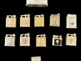 an image of a collection of lighters and lighter lighters on a black background
