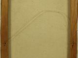 an old picture of a picture frame with a brown stain on it