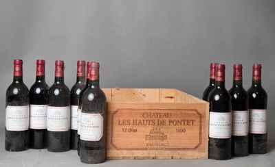 10 B Chateau Les Hauts de Pontet Pauillac 1998.