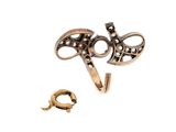 an image of a pair of earrings and a ring on a white background