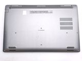 a close up of a laptop with the bottom panel missing